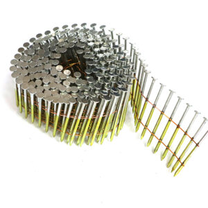 Electroplated coil nails